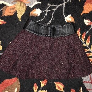 BCBGeneration mini tweed pleated skirt